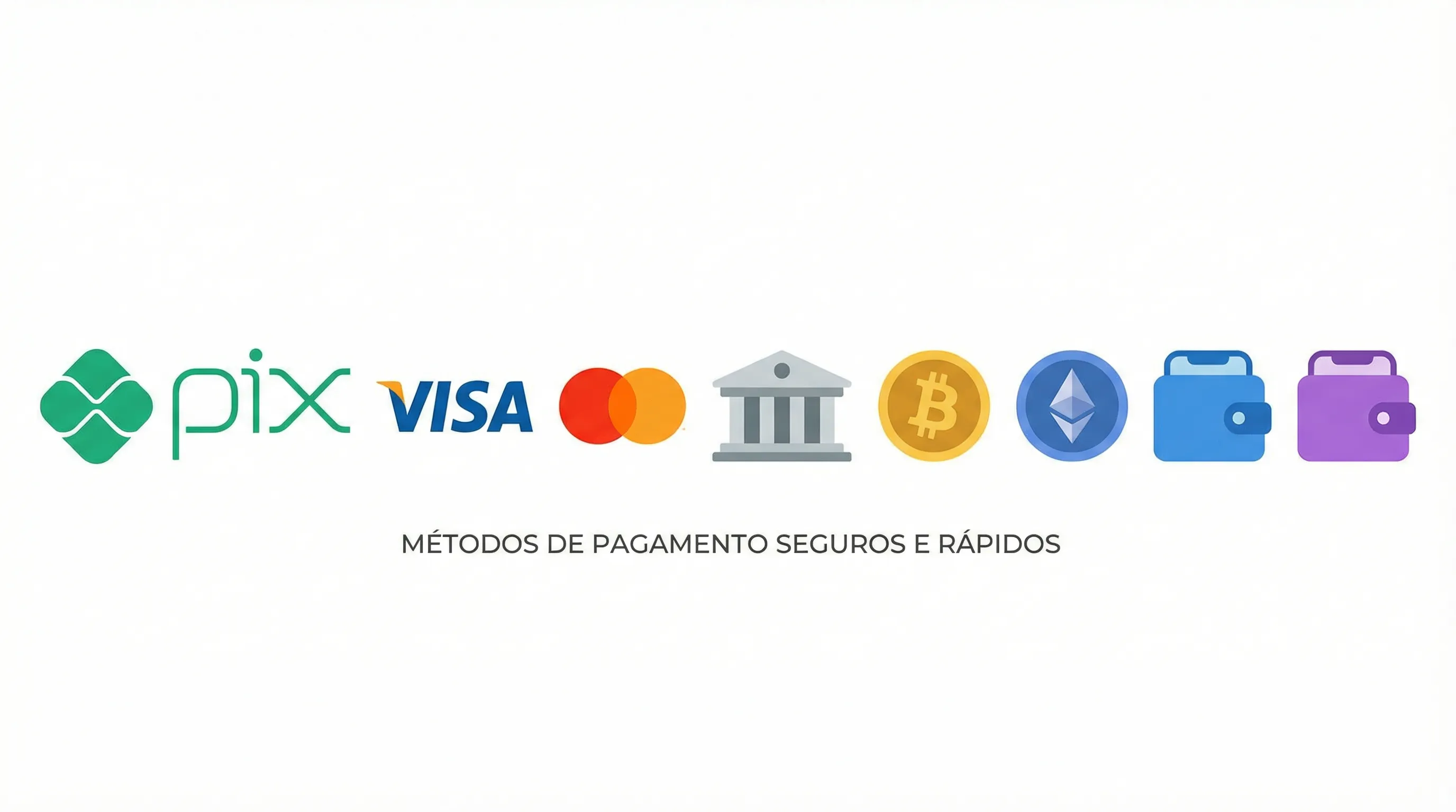 Métodos de Pagamento afun - PIX, Cartões, Criptomoedas
